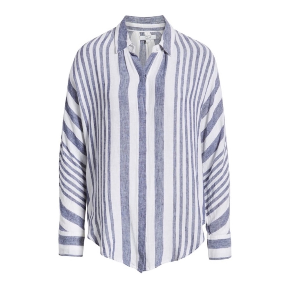 Rails Linen Striped Shirt